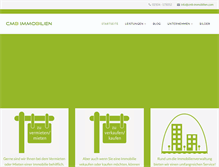 Tablet Screenshot of cmb-immobilien.com